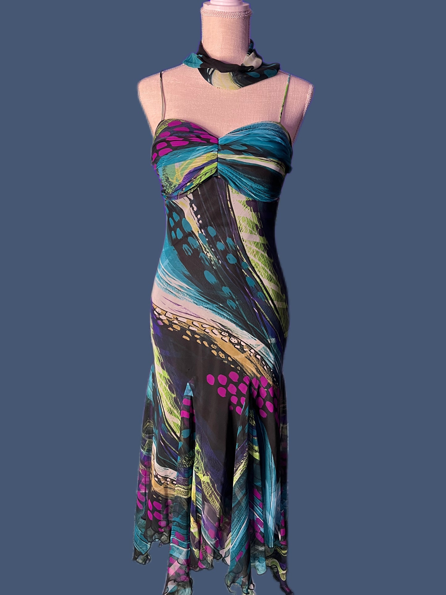 Beautiful multi color flowy dress