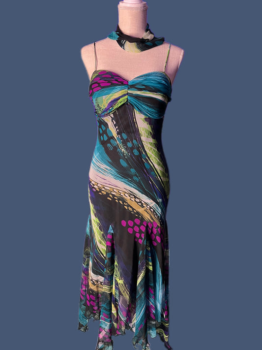 Beautiful multi color flowy dress